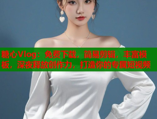 糖心Vlog：免费下载，简易剪辑，丰富模板，深夜释放创作力，打造你的专属短视频