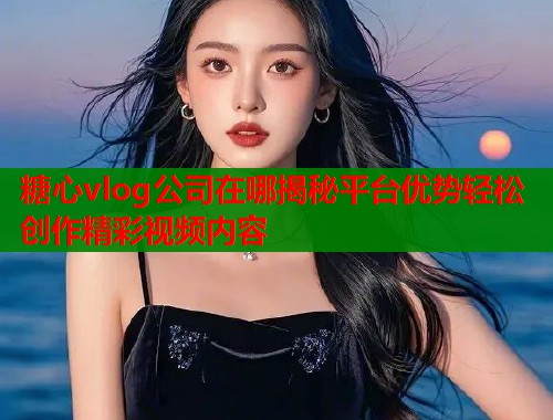 糖心vlog公司在哪揭秘平台优势轻松创作精彩视频内容