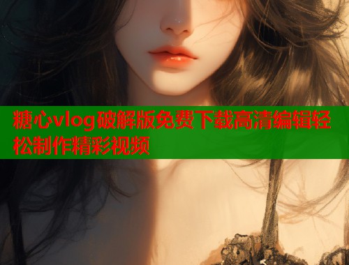 糖心vlog破解版免费下载高清编辑轻松制作精彩视频