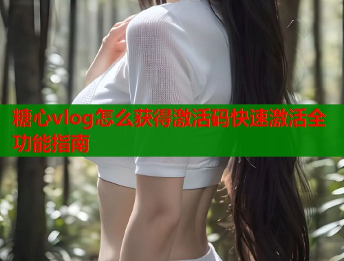 糖心vlog怎么获得激活码快速激活全功能指南