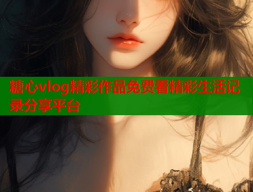 糖心vlog精彩作品免费看精彩生活记录分享平台