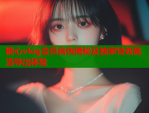 糖心vlog会员真伪揭秘及独家特效高清导出体验
